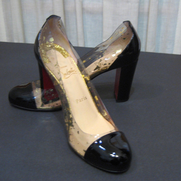 Christian Louboutin Shoes - CHRISTIAN LOUBOUTIN Black Patent Round Toe 38